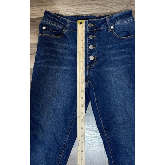 Tahari Jeans Button Fly Skinny Dark Rinse Women’s 6/28 - Picture 10 of 10